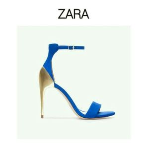 Zara Combined Sandals with Stiletto Heel.